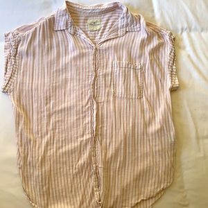 American Eagle pinstriped blouse